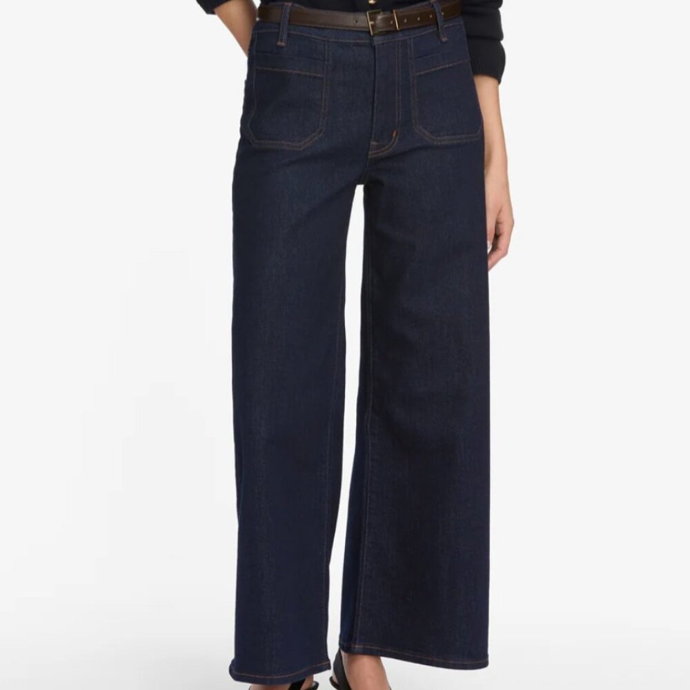 Le Pixie Slim Palazzo Modern Pocket -- Rinse (NEW NEVER WORN!) size 29